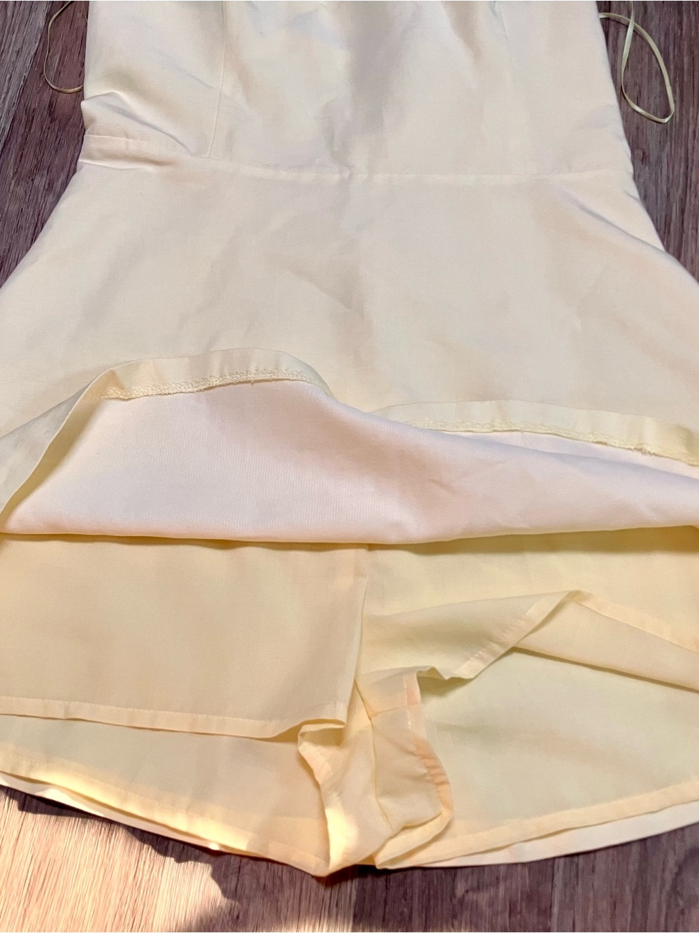 NWT Zara Cream Spaghetti-Strap Tank Romper - Picture 3 of 7
